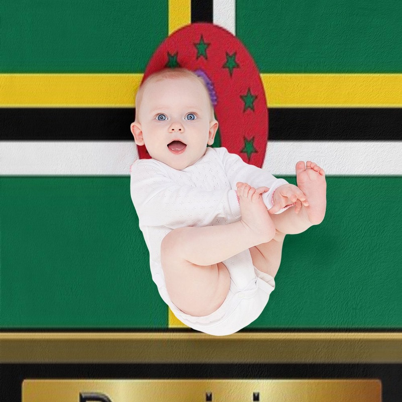 Dominica Flag Gifts, Stickers & Products - Named Lightweight Throw Blanket