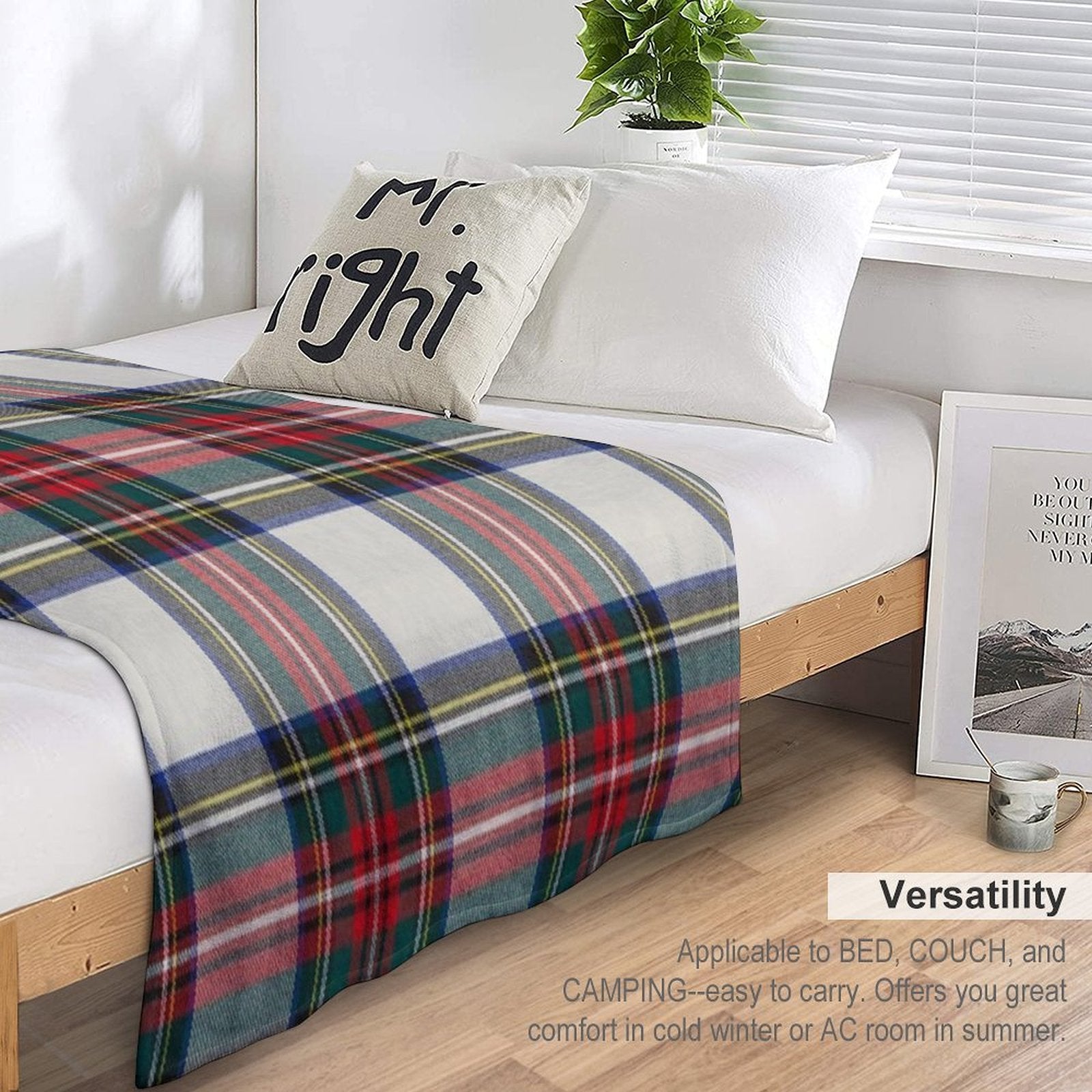 Stewart Dress Scottish Tartan Premium Throw Blanket