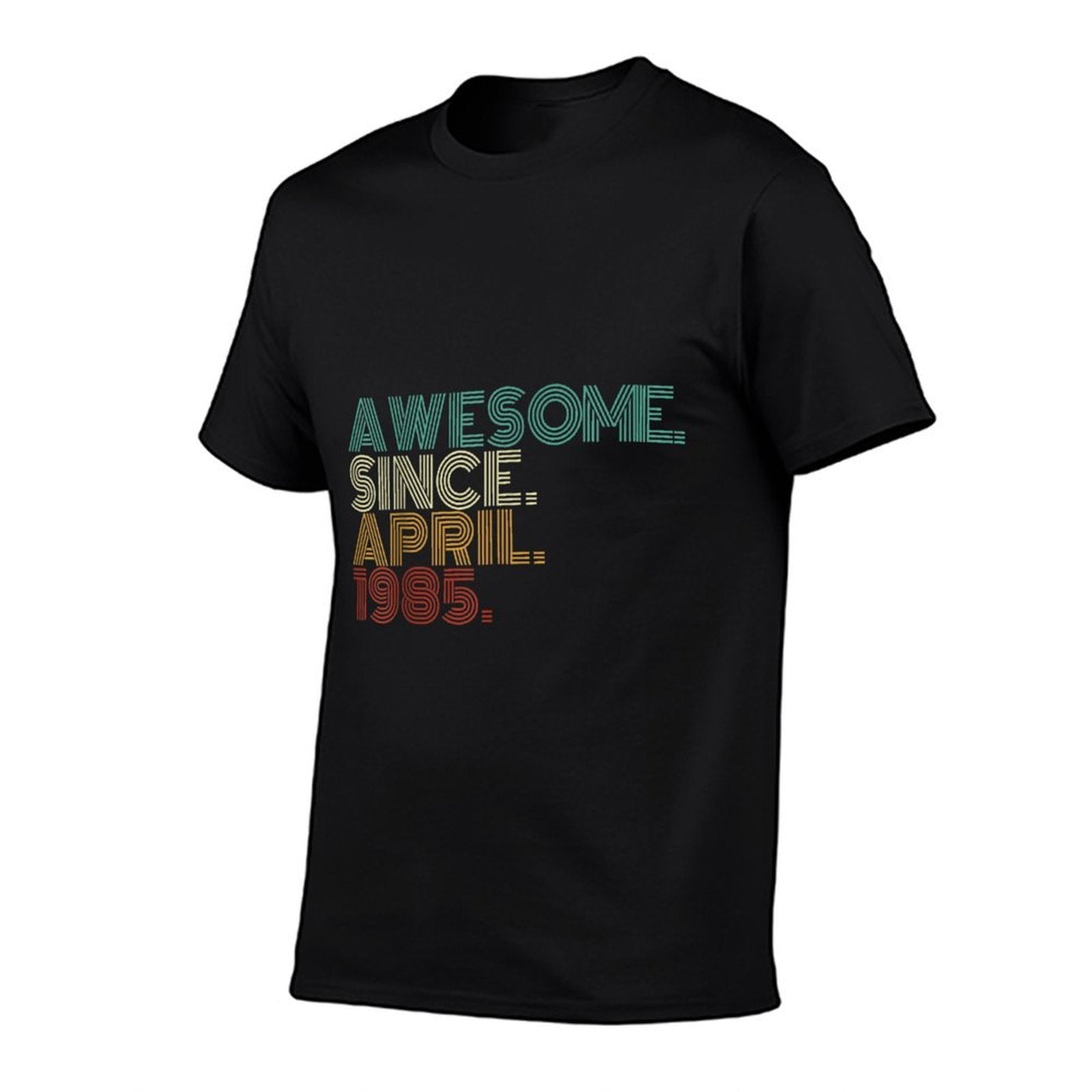 40 Years Old Awesome Since April 1985 40th Birthday  Summer-ready Fabric T-Shirt