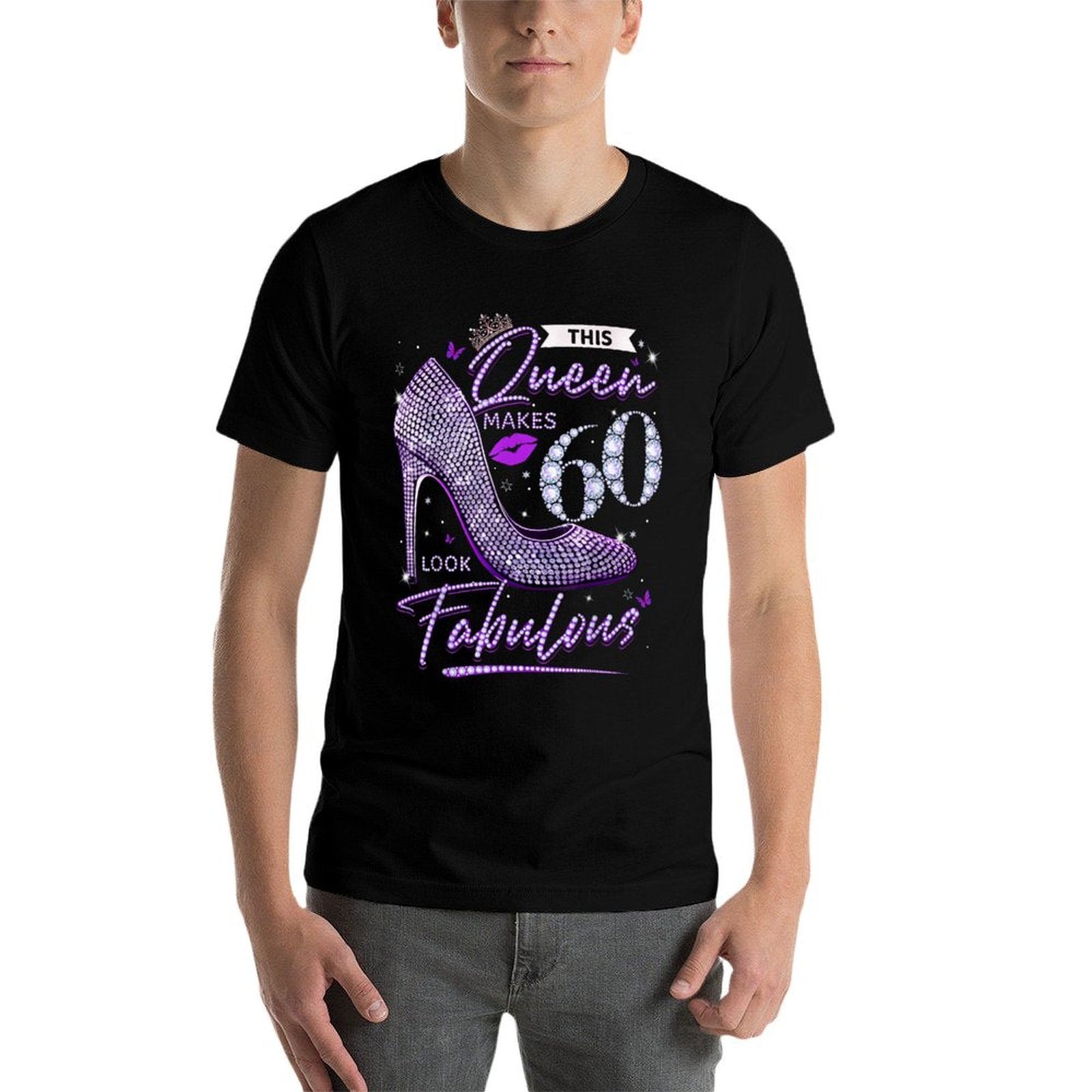 This Queen Makes 60 Looks Fabulous 60th Birthday Women  Oversized Silhouette T-Shirt