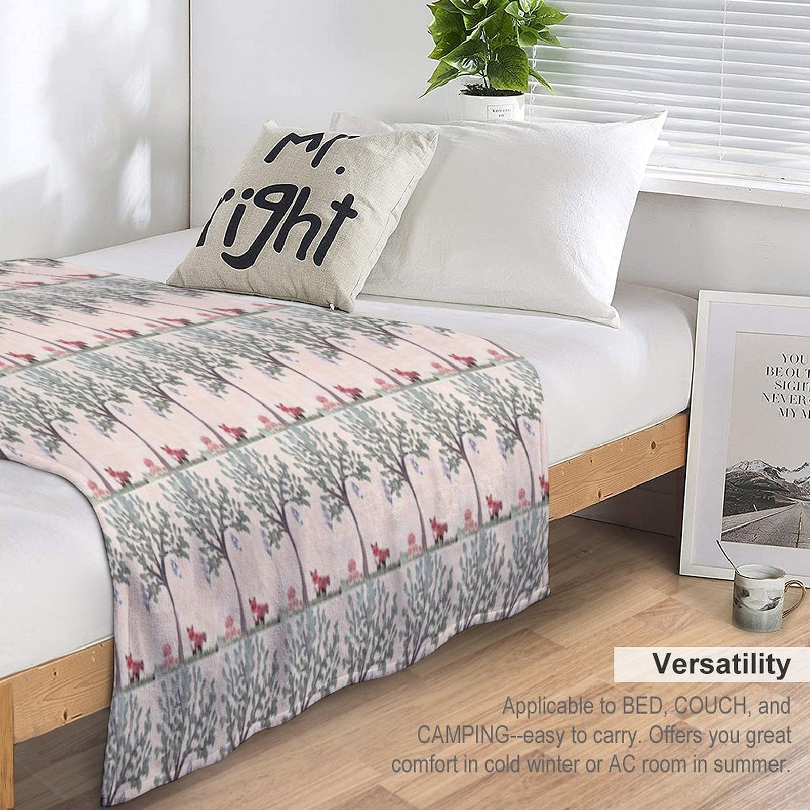 Forest Visitors Durable Throw Blanket