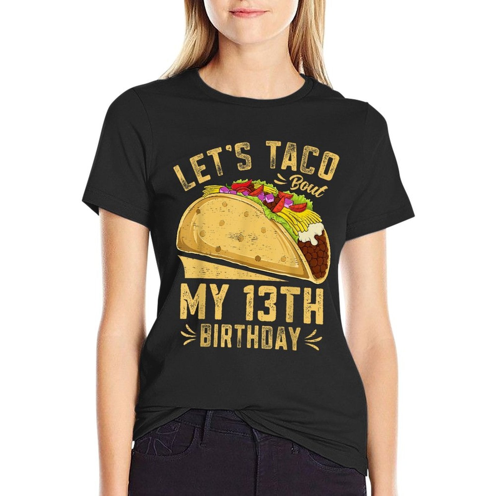 13 Year Old Funny Let's Taco Bout My 13th Birthday  Breathable T-Shirt