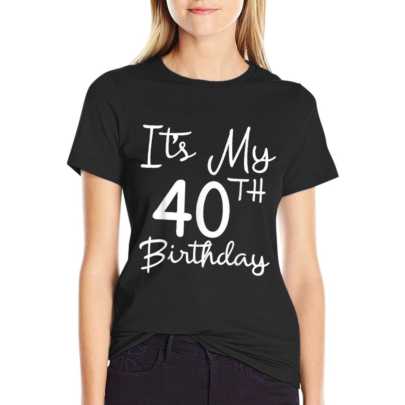 40th Bday Gift It's My 40th Birthday 40 Years Old Men Women  Vintage-inspired T-Shirt