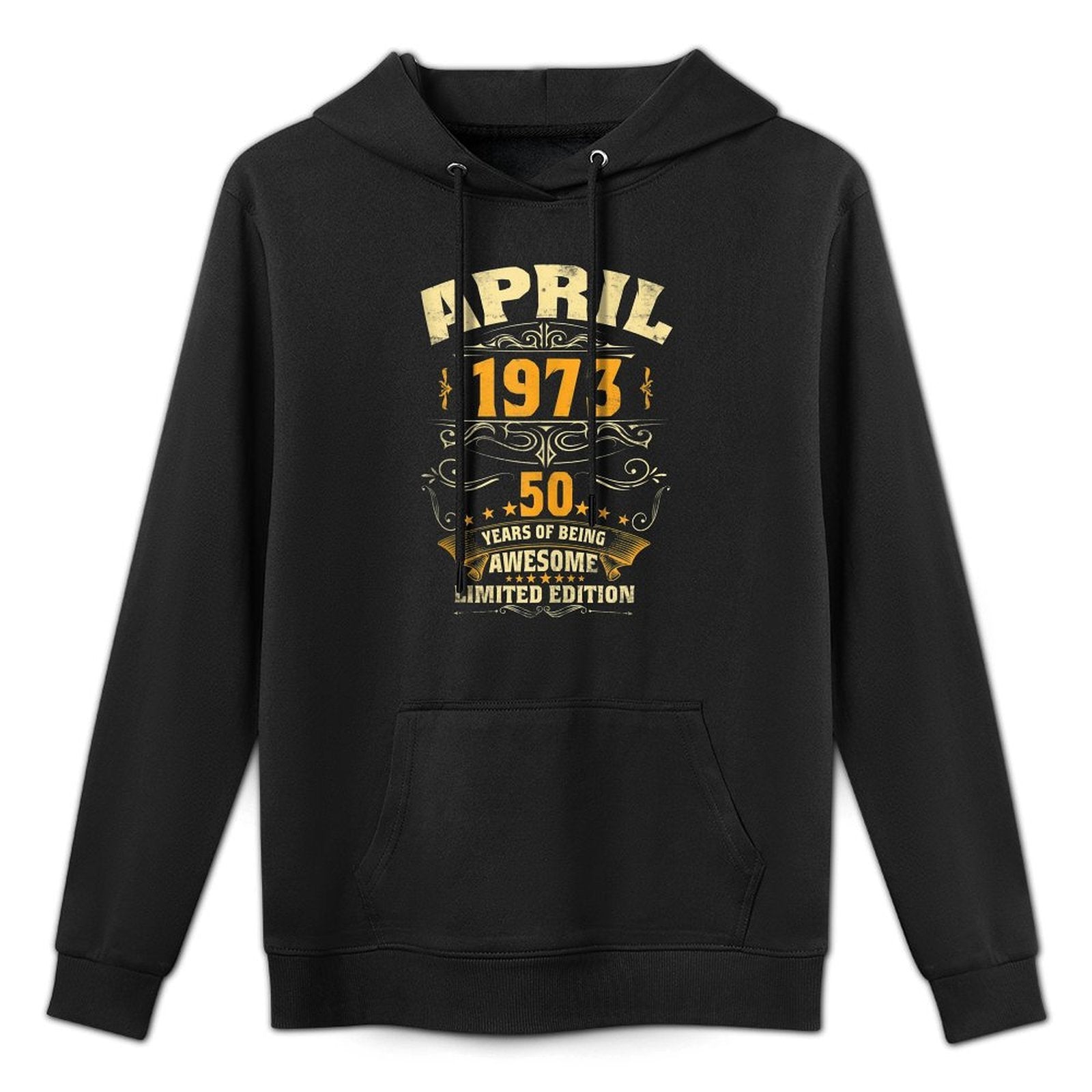 50 Year Old Gift Men Women Vintage April 1973 50th Birthday All-Day Comfort Hoodie