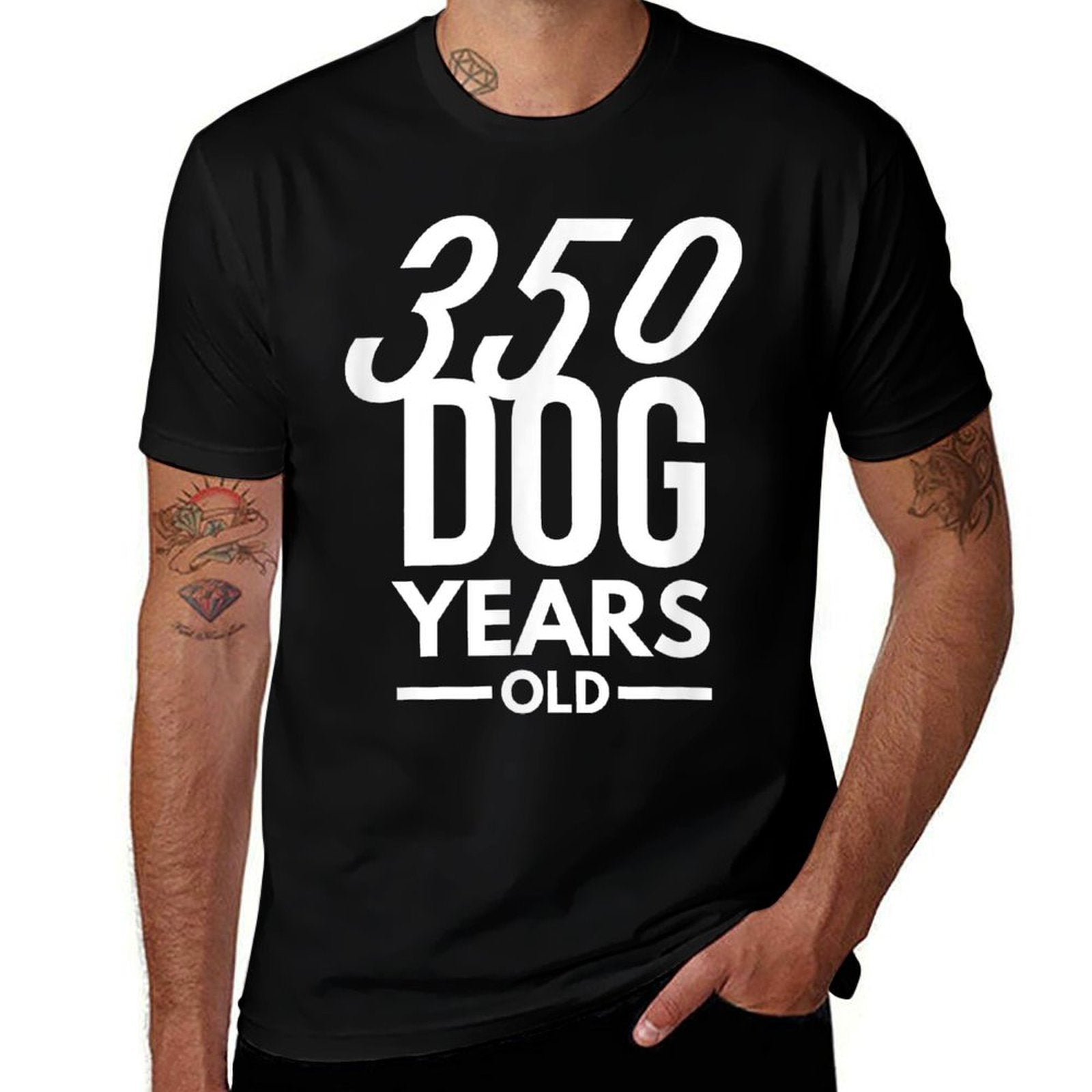 350 Dog Years Old - Funny 50th Birthday Gift  Quick-drying T-Shirt