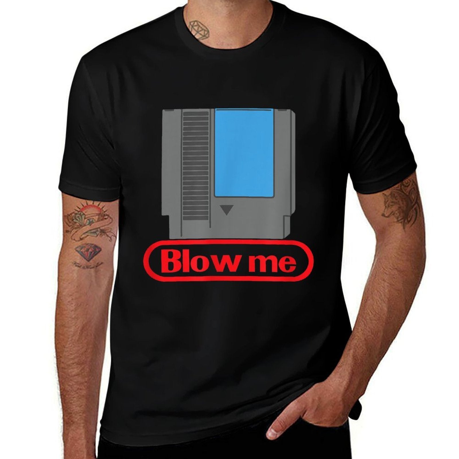 Funny Gamer Parody - Blow Me 80s  Soft T-Shirt