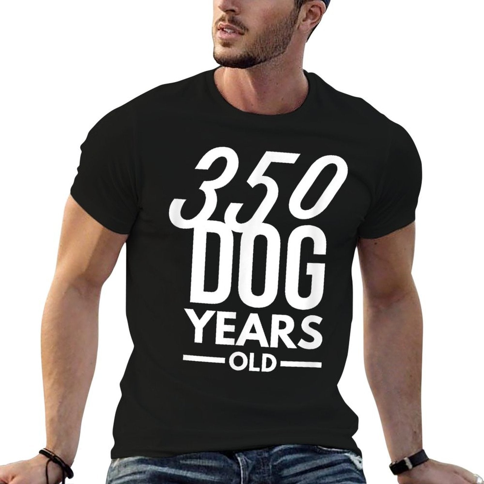 350 Dog Years Old - Funny 50th Birthday Gift  Quick-drying T-Shirt