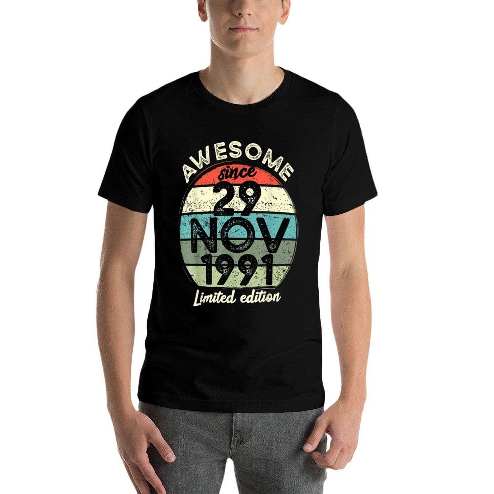 30 Year Old Birthday 29 November 1991 30th Birthday  Trendy Pattern T-Shirt