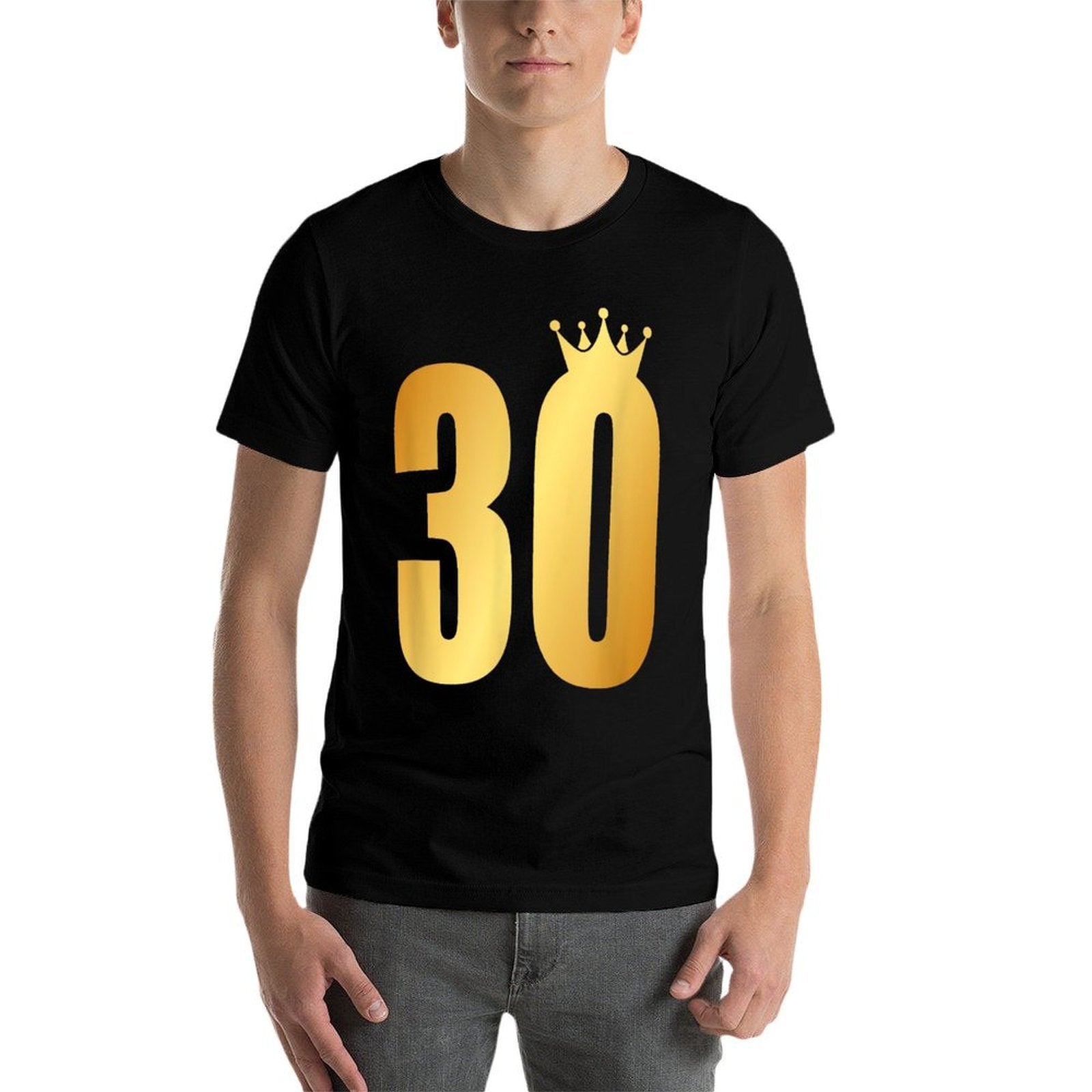30th Birthday King Queen Crown  Cotton T-Shirt