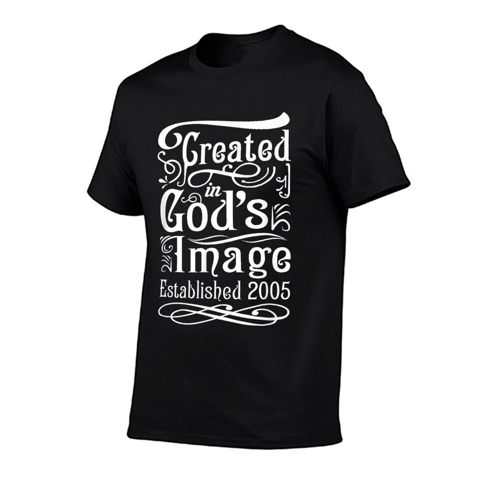 20 Year Old Christian Jesus And God 20th Birthday  Ribbed Collar T-Shirt