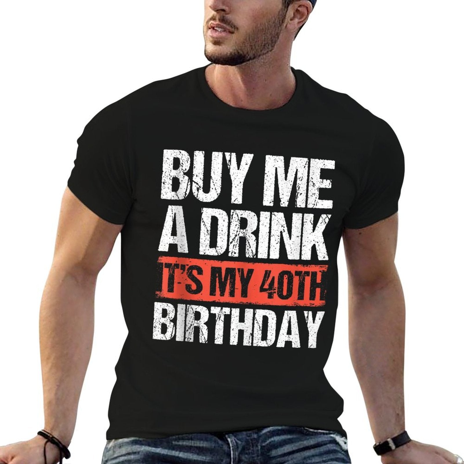 40th Birthday Squad Celebration Party Buy Me A Drink I'm 40  Lightweight T-Shirt
