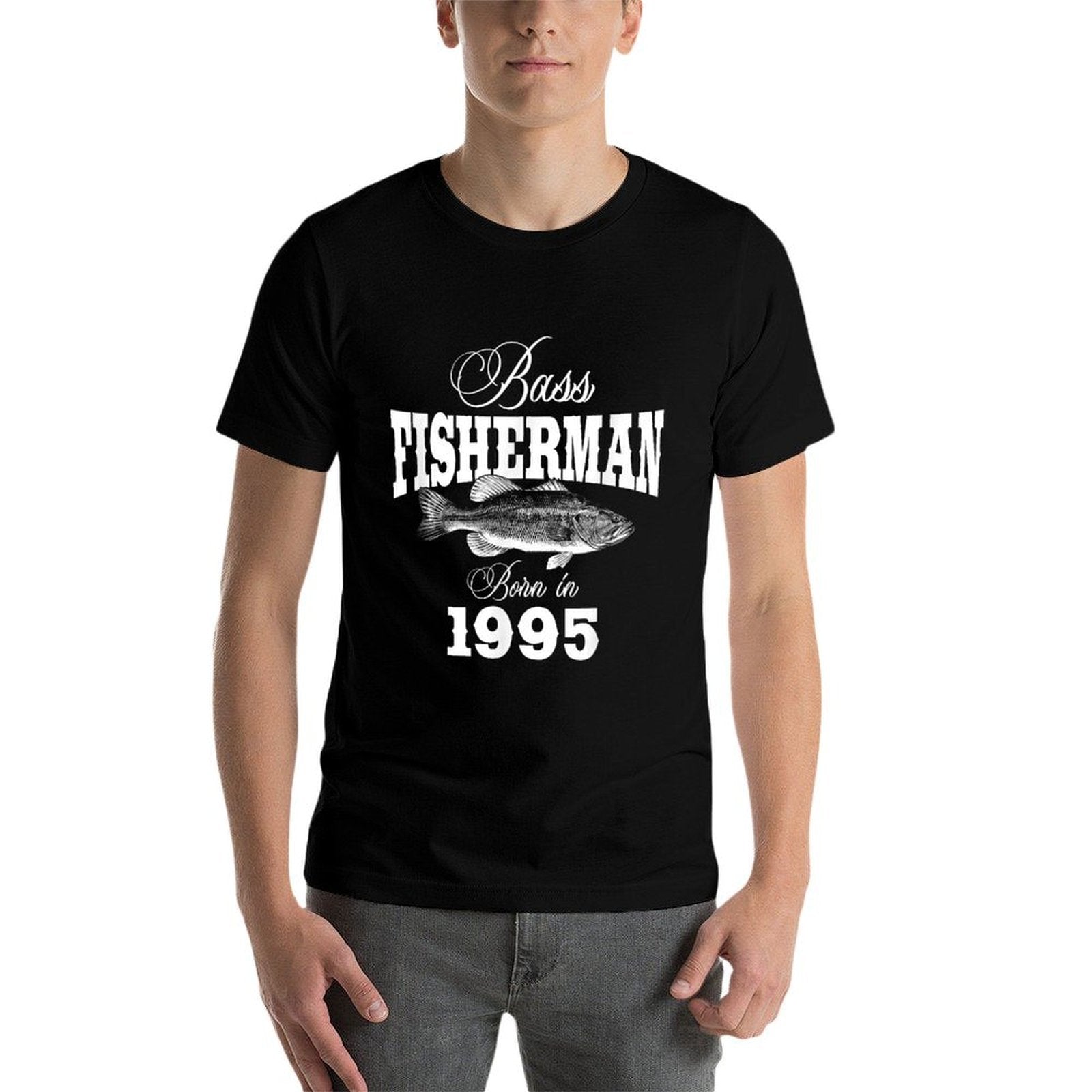 30 Year Old Fisherman Fishing 1995 30th Birthday  Cotton T-Shirt