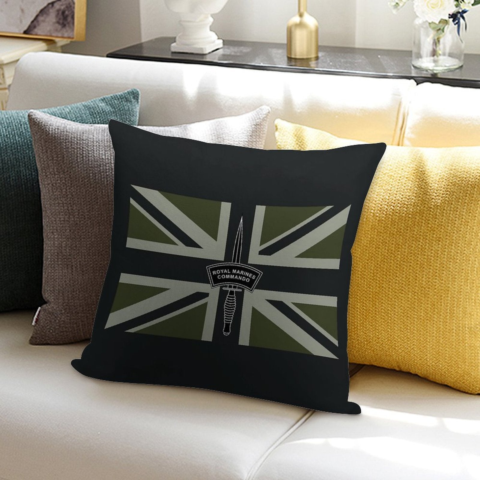 Royal Marines Commando Soft Multiple Sizes Throw Pillow