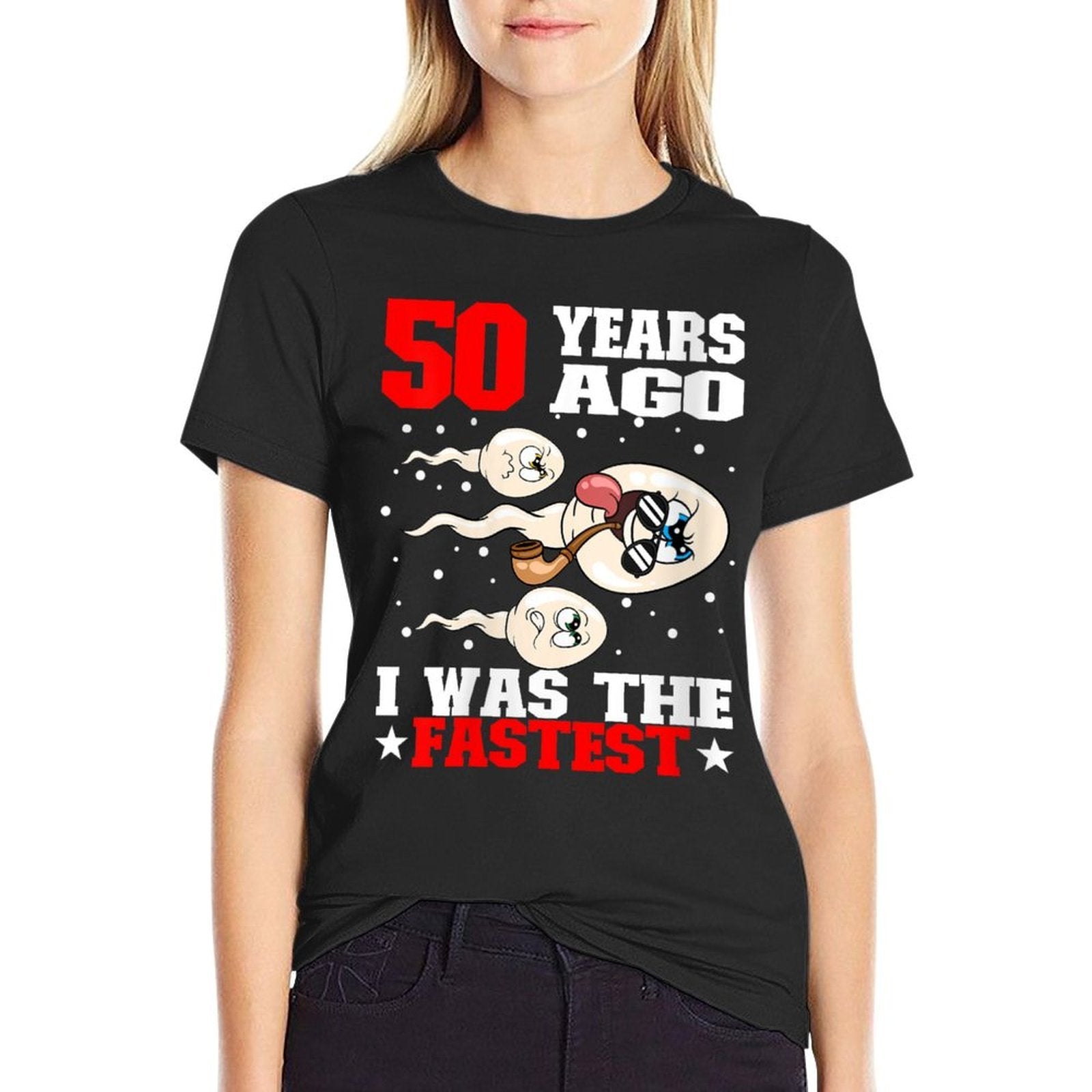 50 Years Ago I Was The Fastest Sperm 50th Birthday  Moisture-wicking T-Shirt