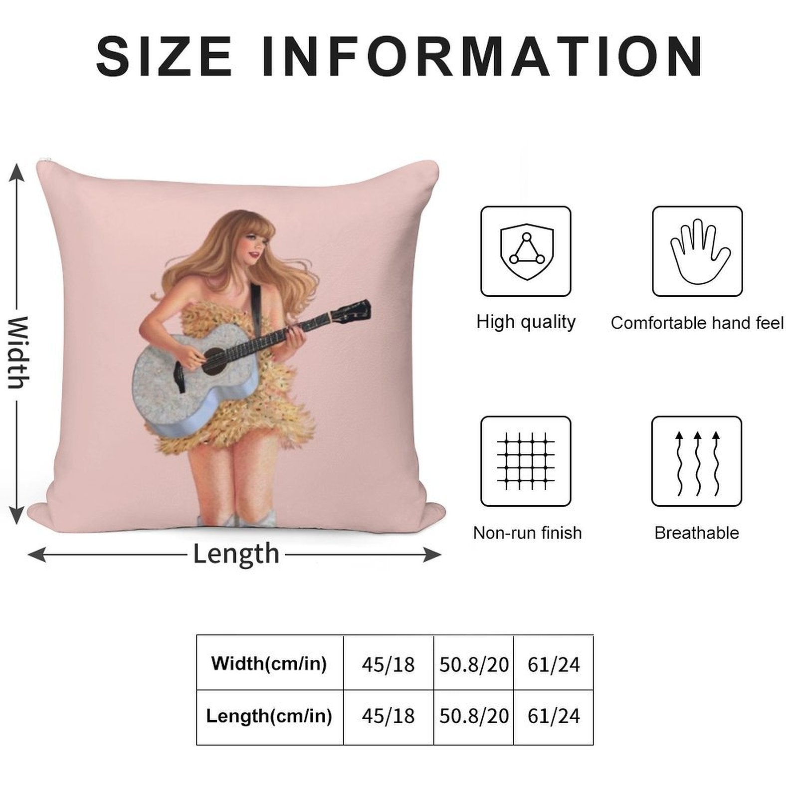 Taylor Swifts Soft Decorative Cover Throw Pillow