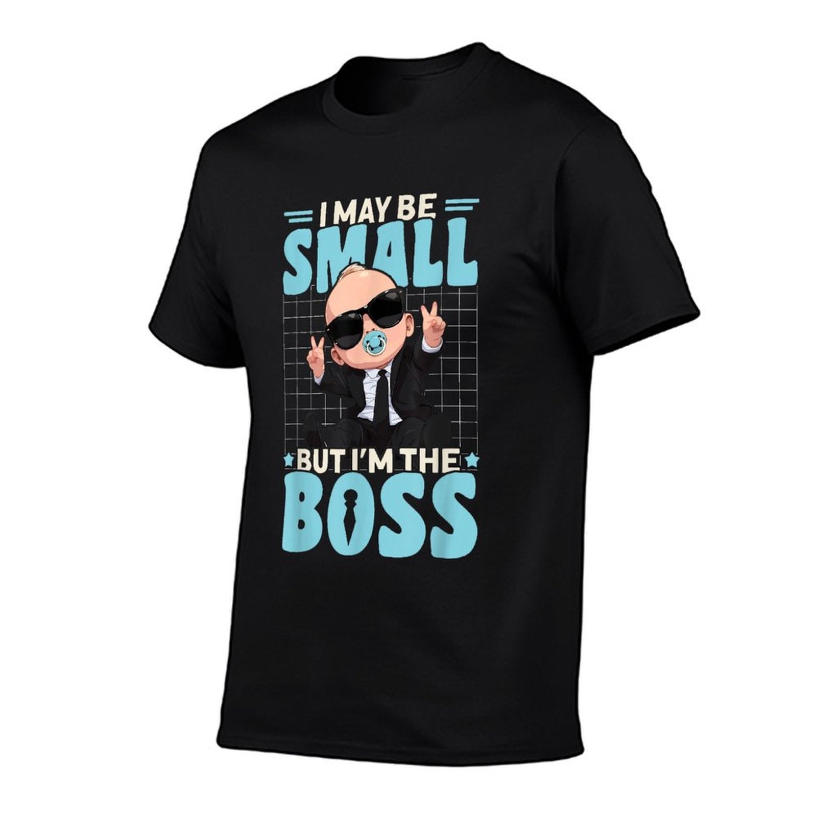 Baby Boss "I May Be Small But I'm The Boss" Like A Boss Kids  Summer-ready Fabric T-Shirt