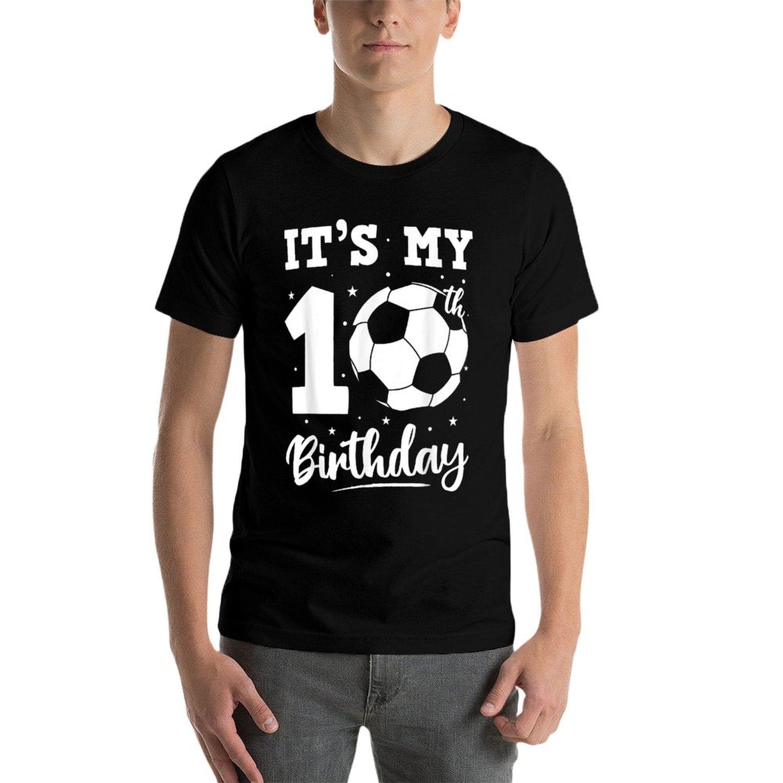 It's My 10th Birthday Soccer Six Year Old Birthday Boy  Slim-fit Cut T-Shirt