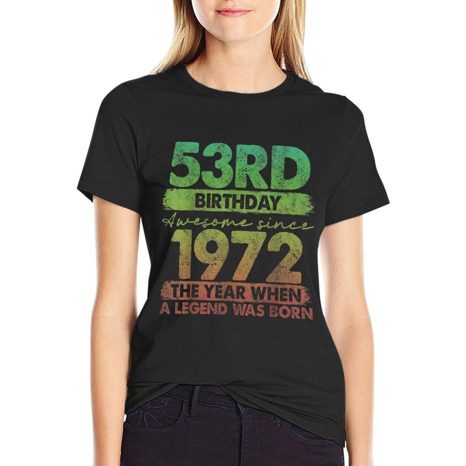 53 Year Old Gifts Vintage 1972 Limited Edition 53rd Birthday  Moisture-wicking T-Shirt