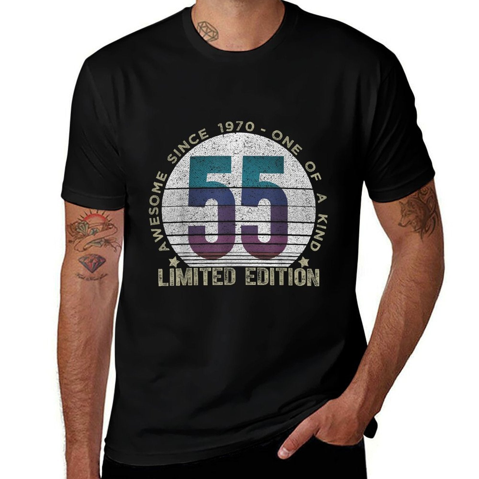 55 Year Old Gifts Vintage 1970 Limited Edition 55th Birthday  Graphic-printed T-Shirt