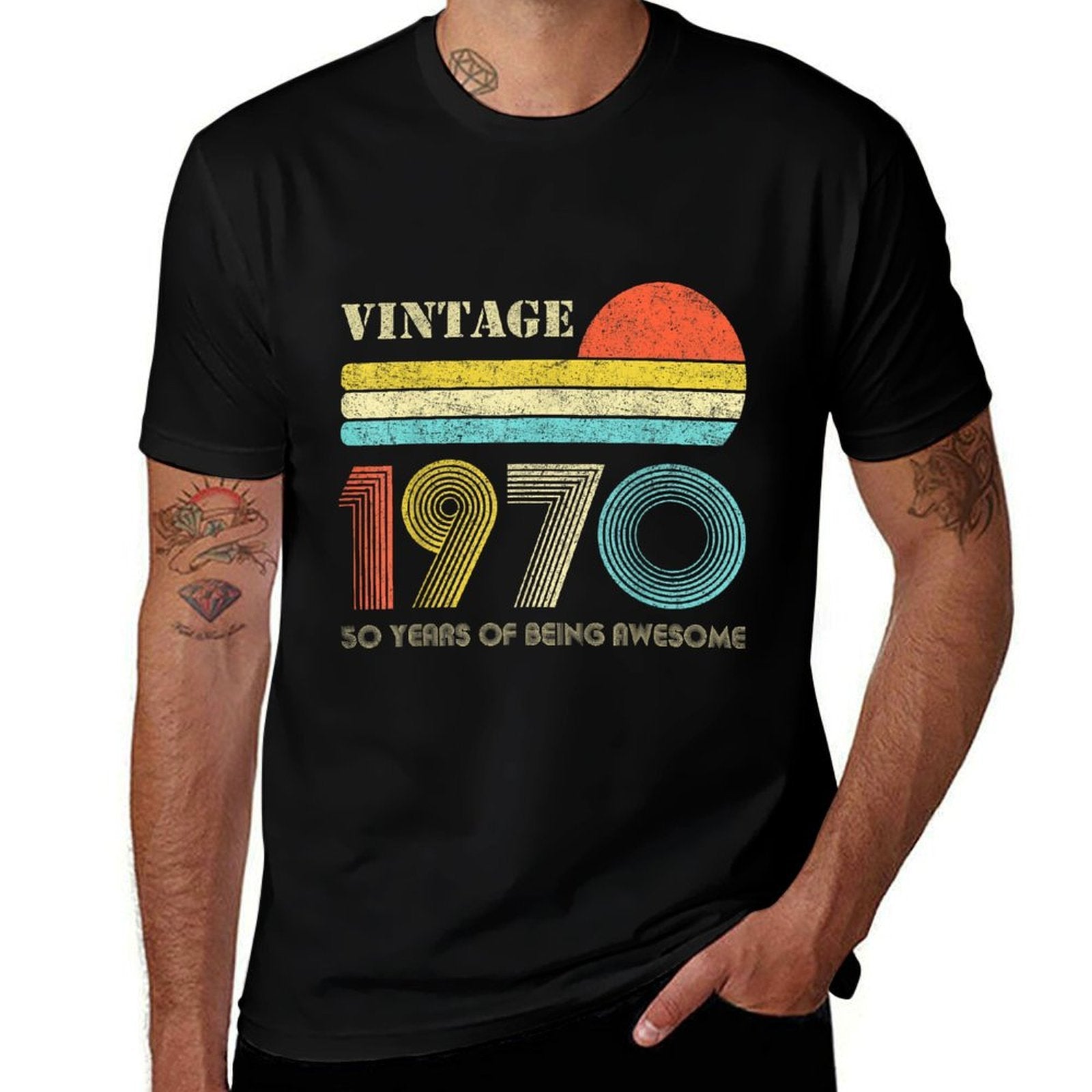 50 Year Old Gifts Vintage 1970 Limited Edition 50th Birthday  Relaxed-fit T-Shirt