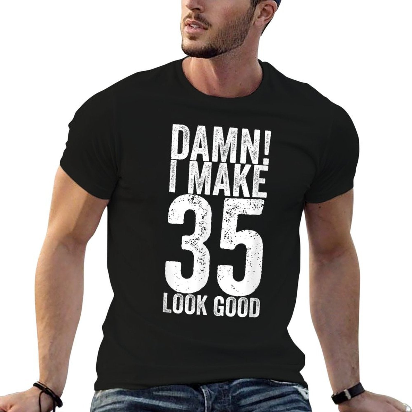 35 Years Old B-Day Funny 35th Birthday  Stretchy T-Shirt