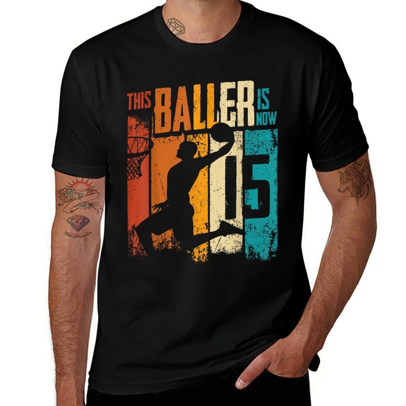 15 Year Old Basketball 15th Birthday Boy Basketball Player  Quick-drying T-Shirt