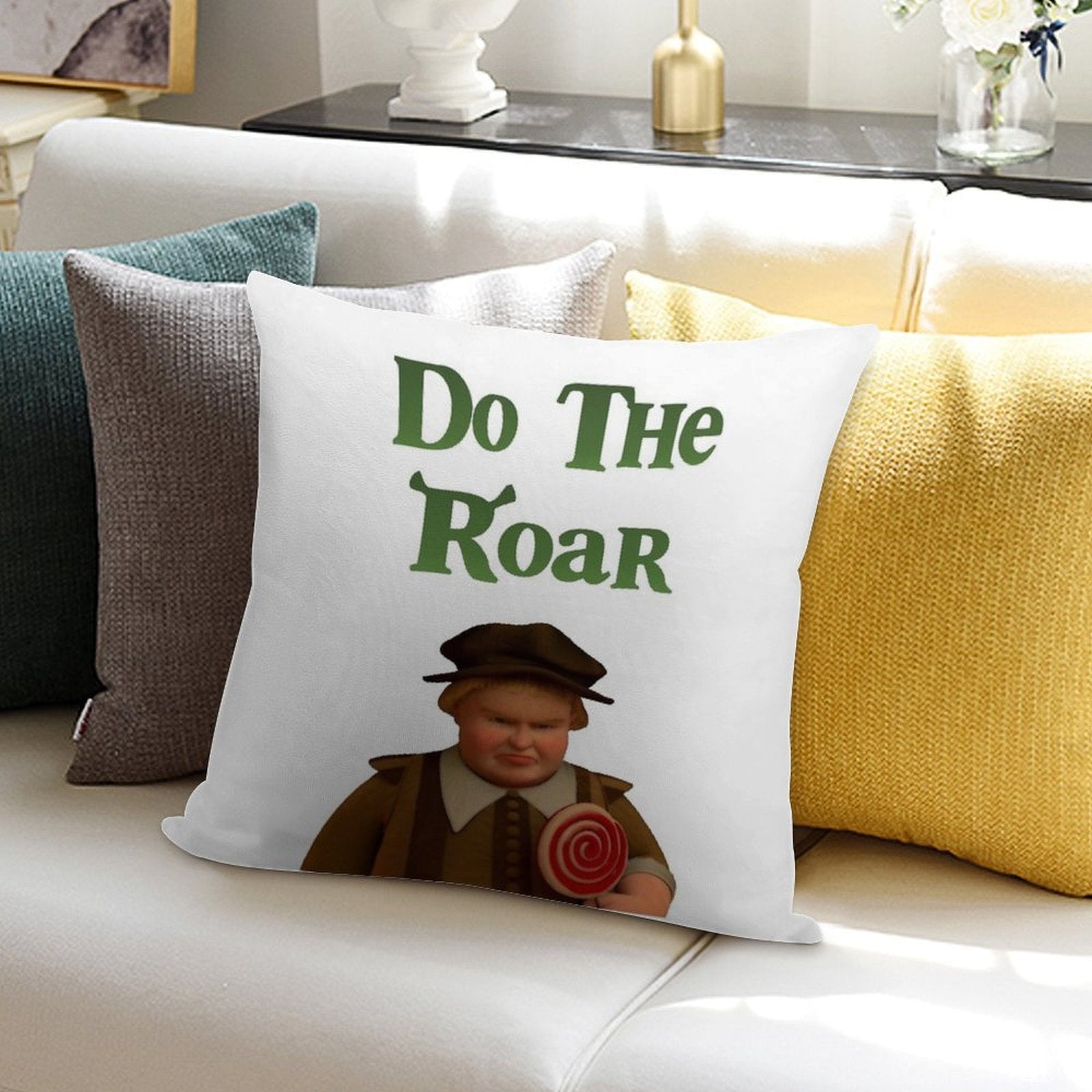 Do The Roar Soft Multiple Sizes Throw Pillow
