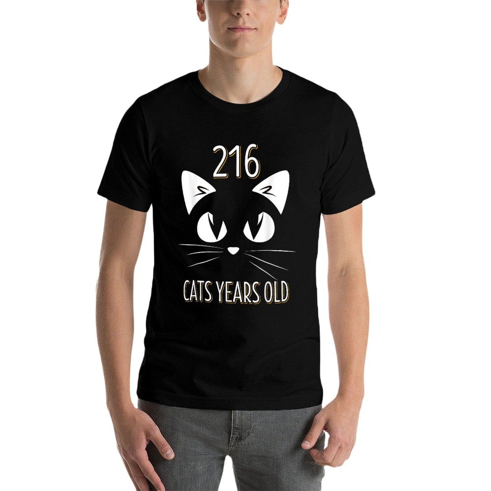 50th Birthday 216 Cat Years Old For Cat Lover  Summer-ready Fabric T-Shirt