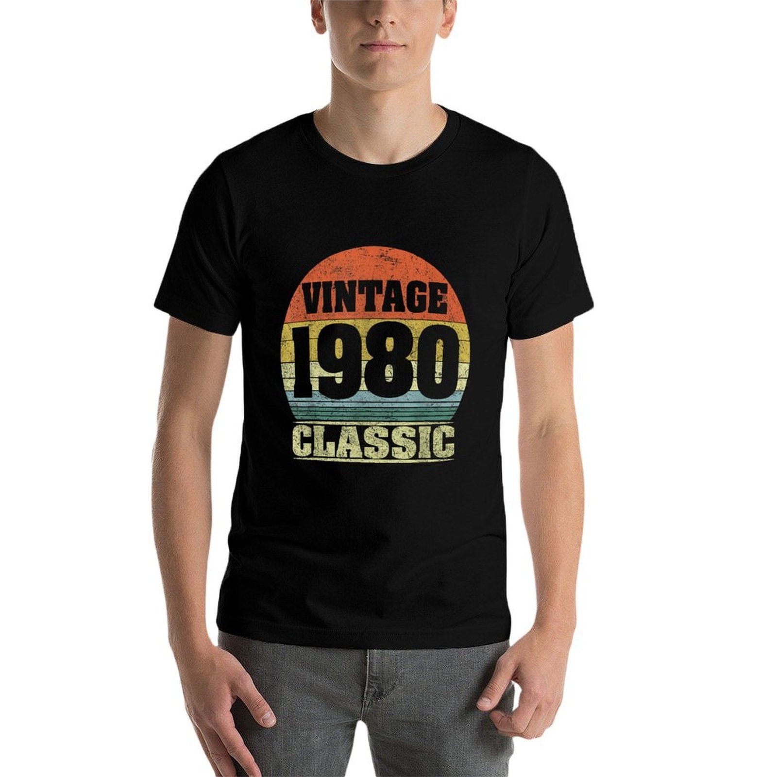 1980 40th Birthday Gift Vintage Retro Men Women 40 Years Old  Affordable Price T-Shirt