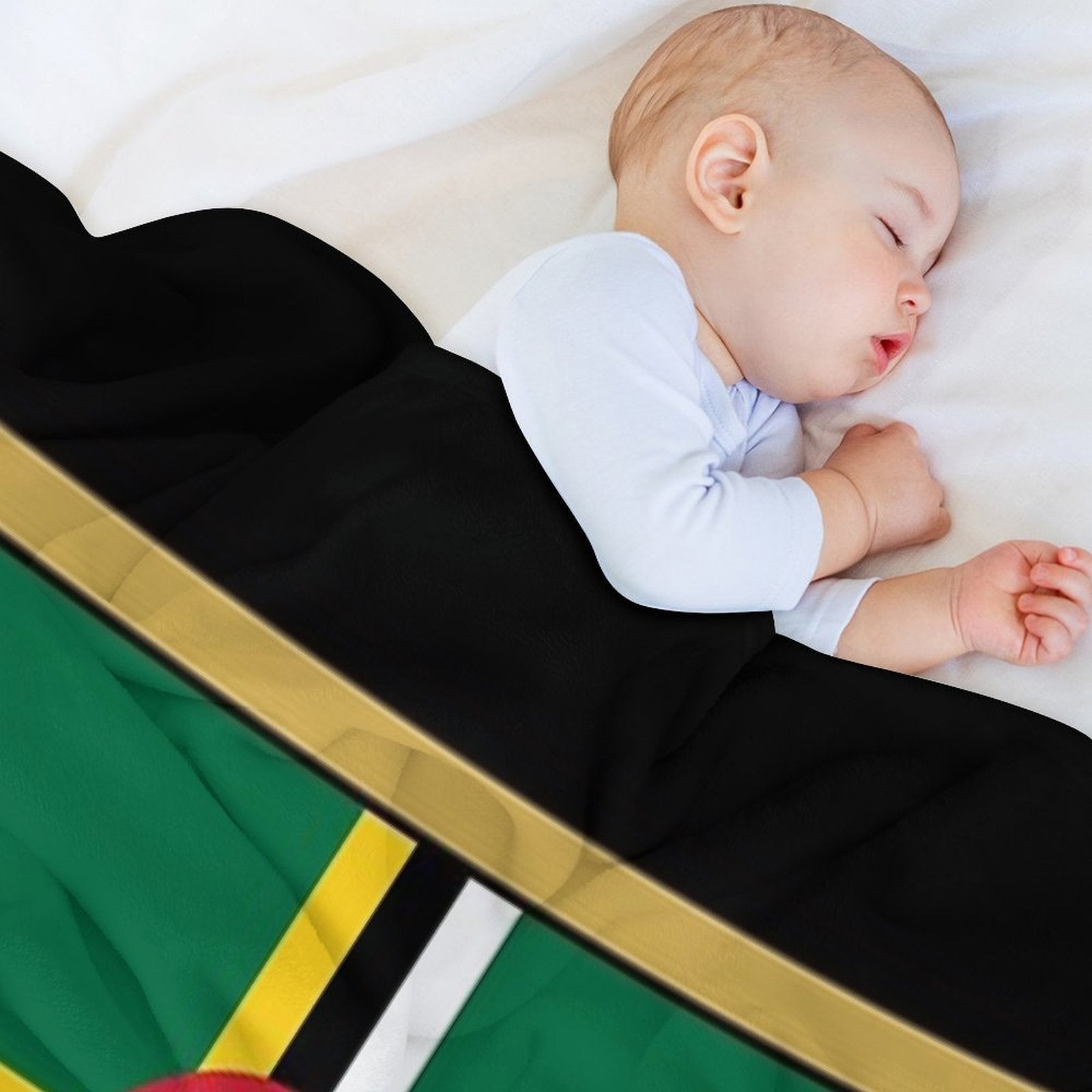 Dominica Flag Gifts, Stickers & Products - Named Lightweight Throw Blanket