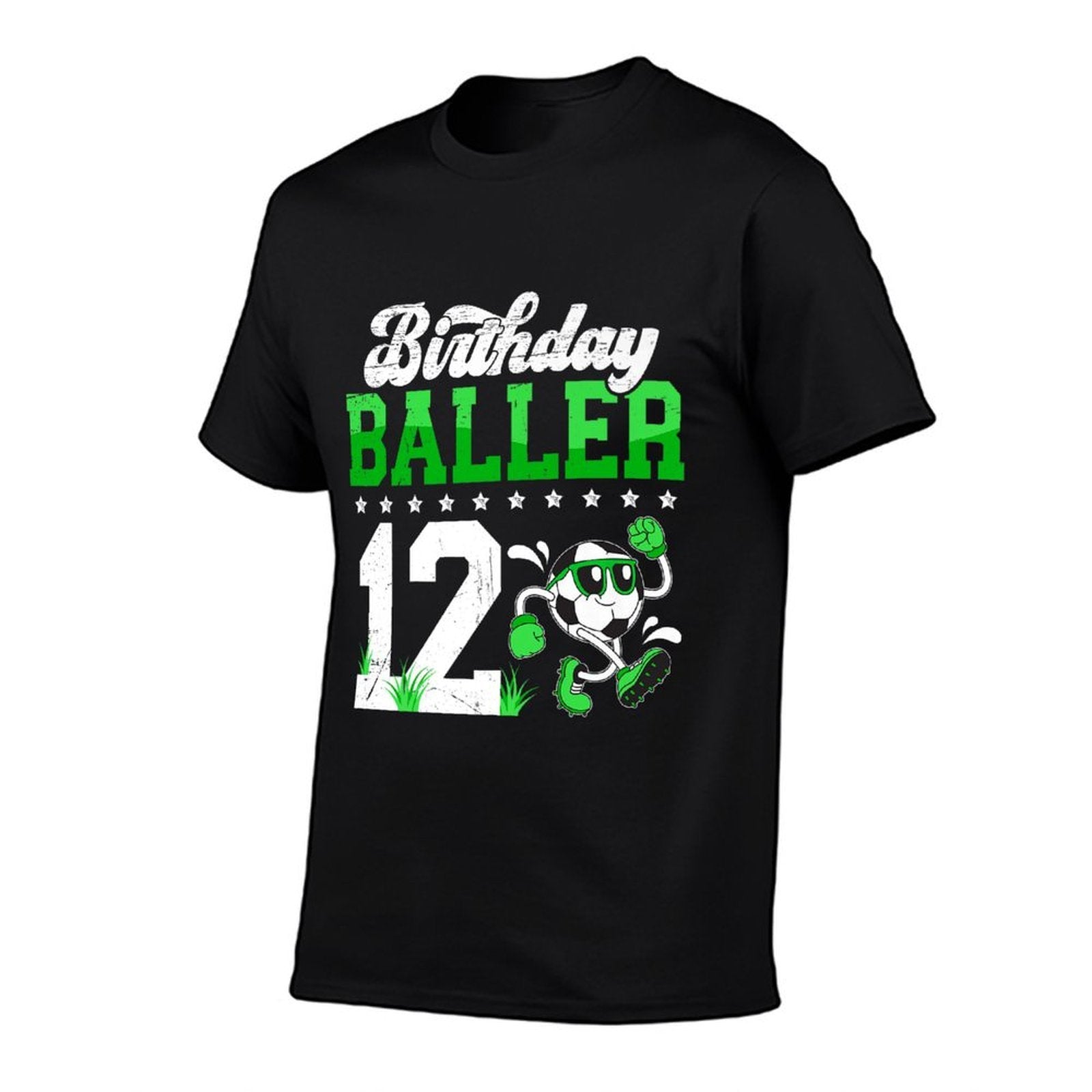 12th Soccer Birthday Party Twelve Year Old Soccer Player Premium  Oversized Silhouette T-Shirt