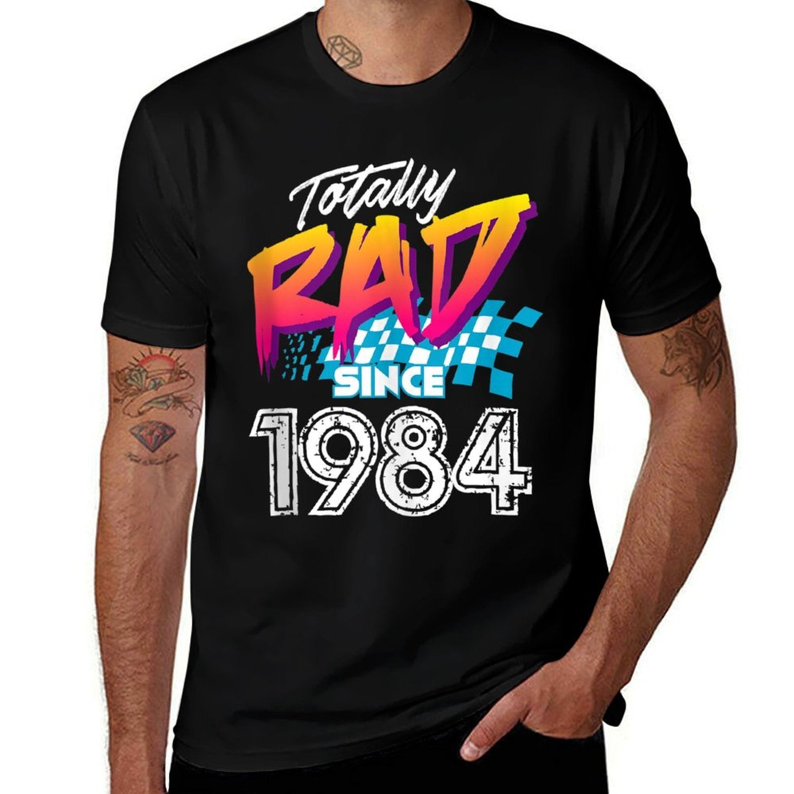 35th Birthday 80s Totally Rad Since 1984  Easy-care T-Shirt