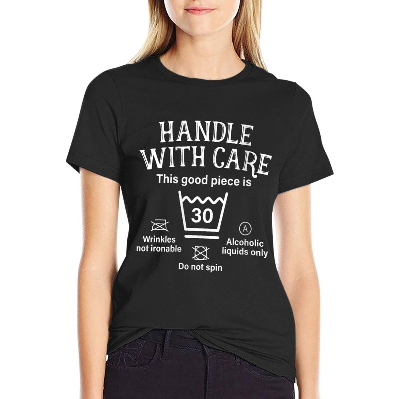 Womens Handle With Care This Good Piece Is 30 Thirty 30th Birthday  Trendy Pattern T-Shirt