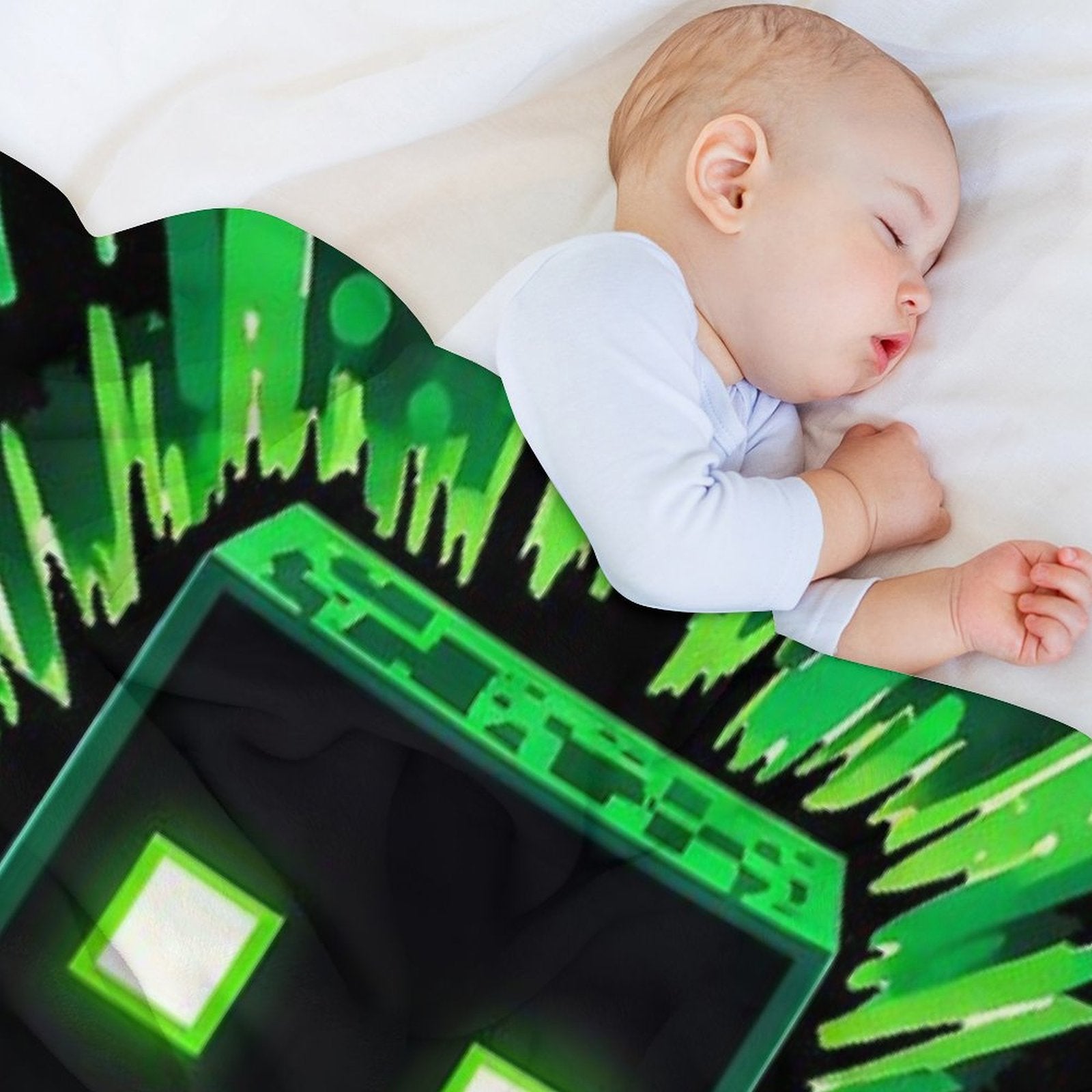 Creeper Explosion 2 Sustainable Throw Blanket