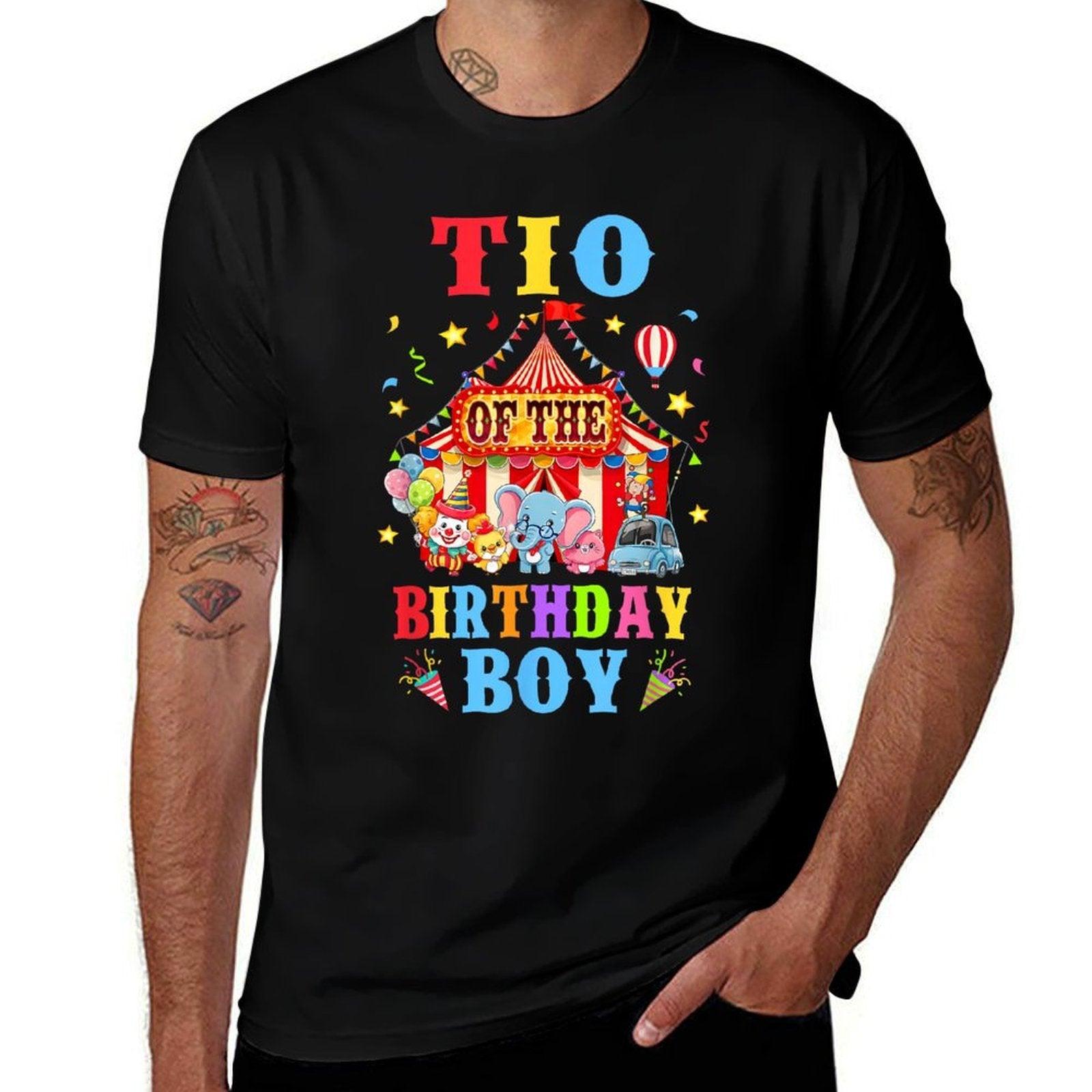 Tio Of The Birthday For Boy Circus Carnival Theme Party  Soft T-Shirt