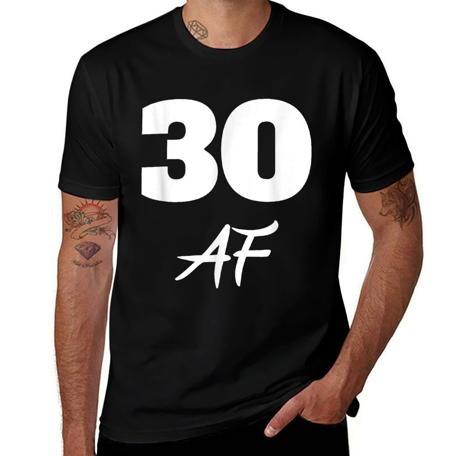 30 AF, 30th Birthday T Shirt  Polyester Blend T-Shirt