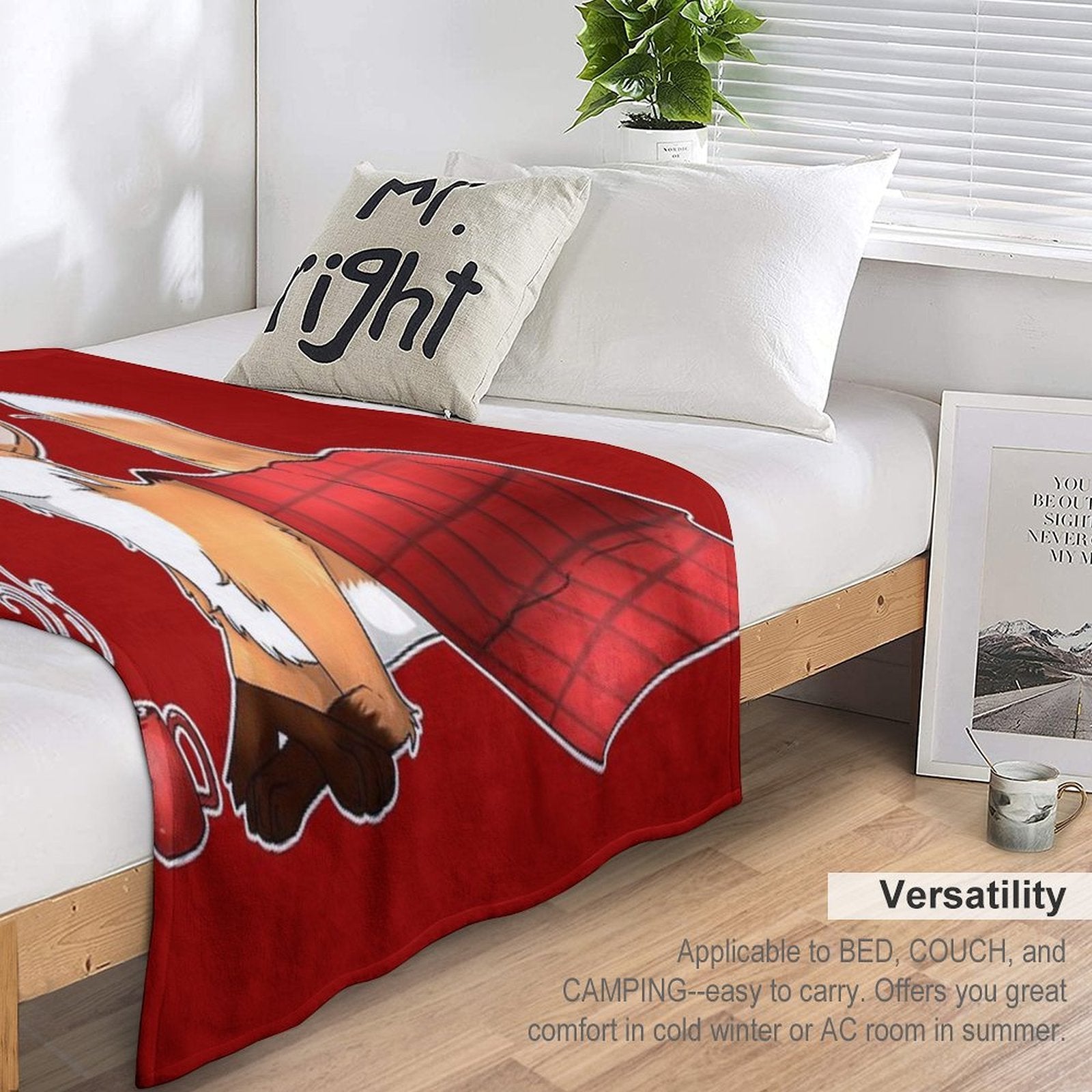 Cozy Time Foxy Blanket Comfort Throw Blanket