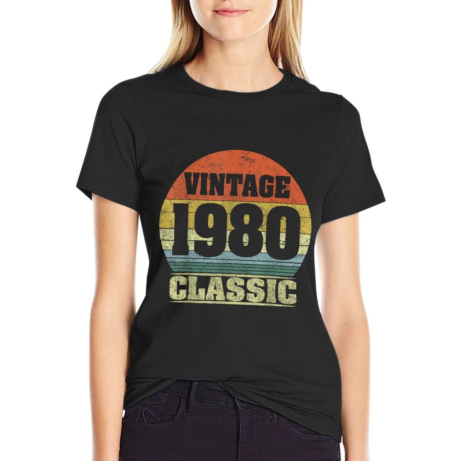 1980 40th Birthday Gift Vintage Retro Men Women 40 Years Old  Affordable Price T-Shirt