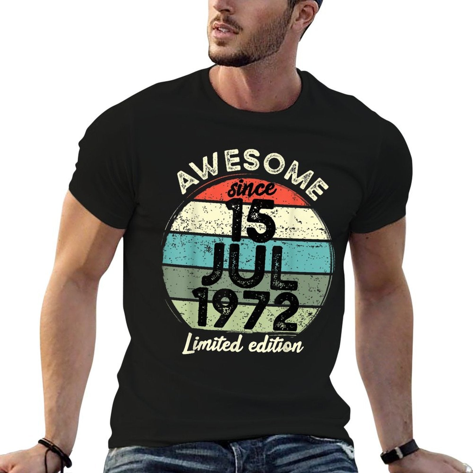 50 Year Old Birthday 15 July 1972 50th Birthday  Soft T-Shirt