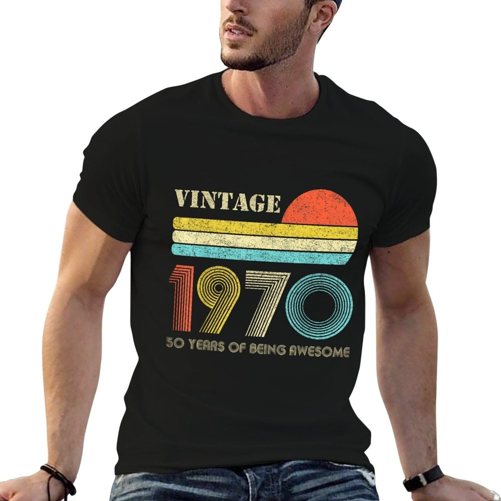 50 Year Old Gifts Vintage 1970 Limited Edition 50th Birthday  Relaxed-fit T-Shirt