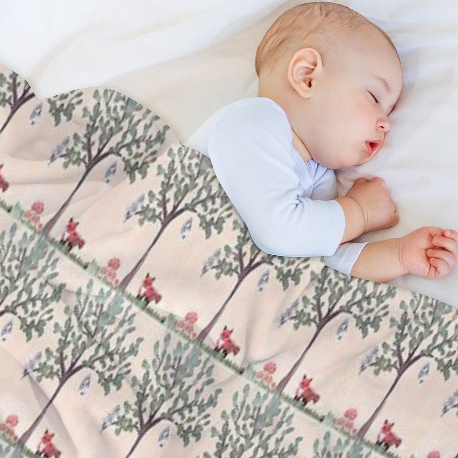 Forest Visitors Durable Throw Blanket