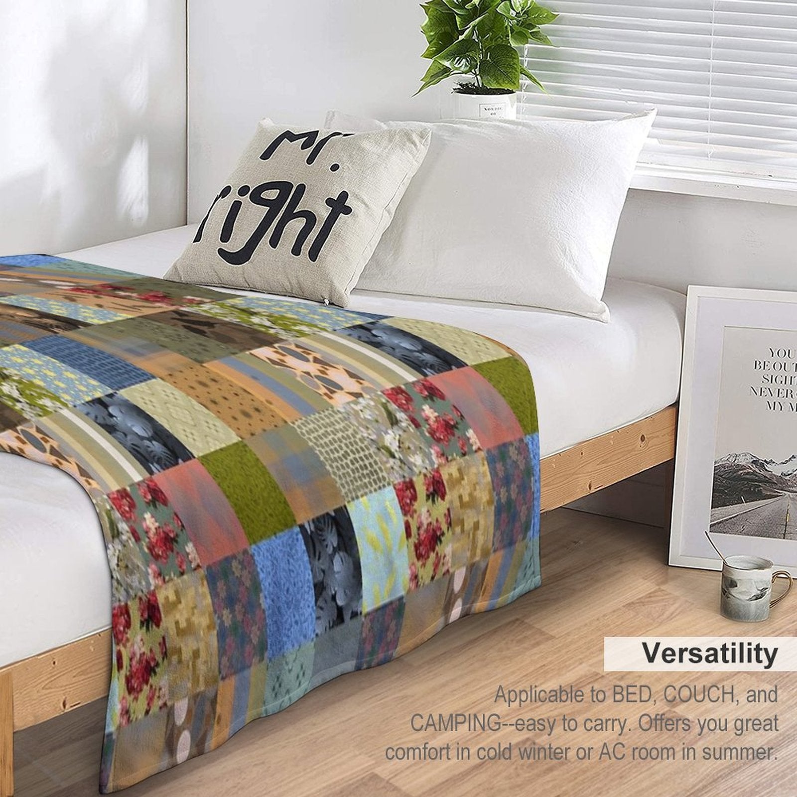Artticarlo Designs Quilt 1 Repeat 5748 Versatility Throw Blanket