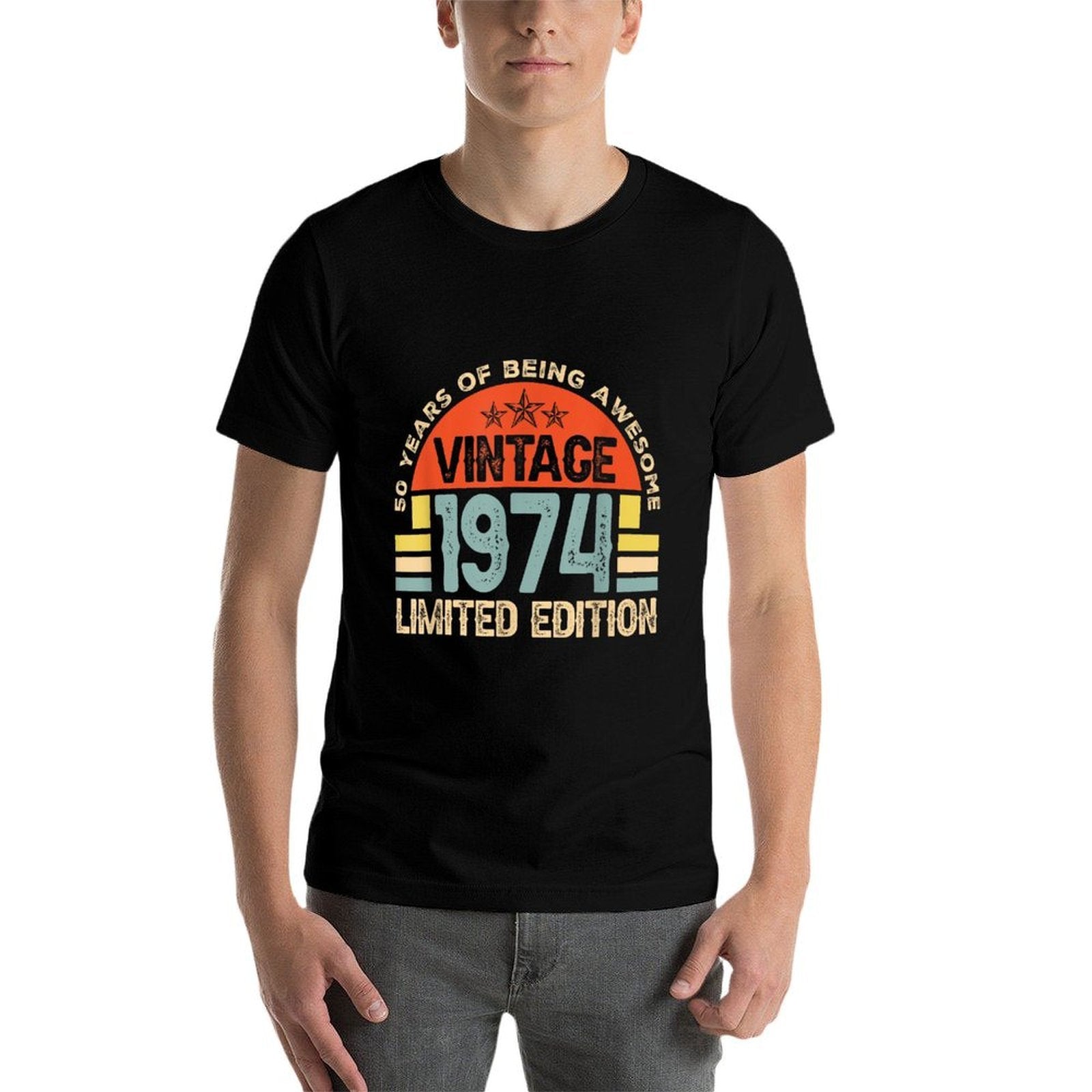 50 Year Old Gifts Vintage 1974 Limited Edition 50th Birthday  Polyester Blend T-Shirt