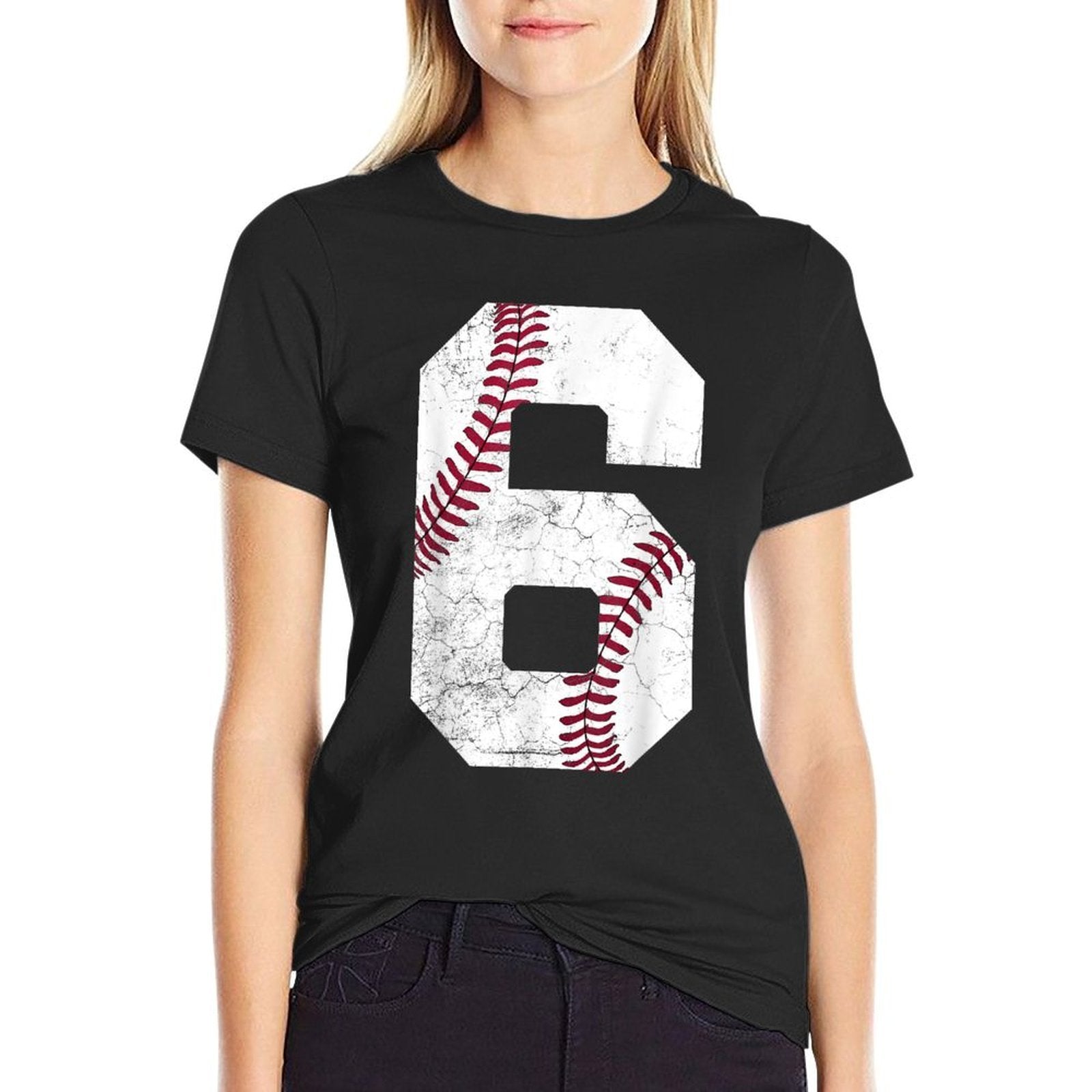 2019 6th Birthday Baseball Boys Kids Six 6 Sixth Gift  Eco-friendly Material T-Shirt