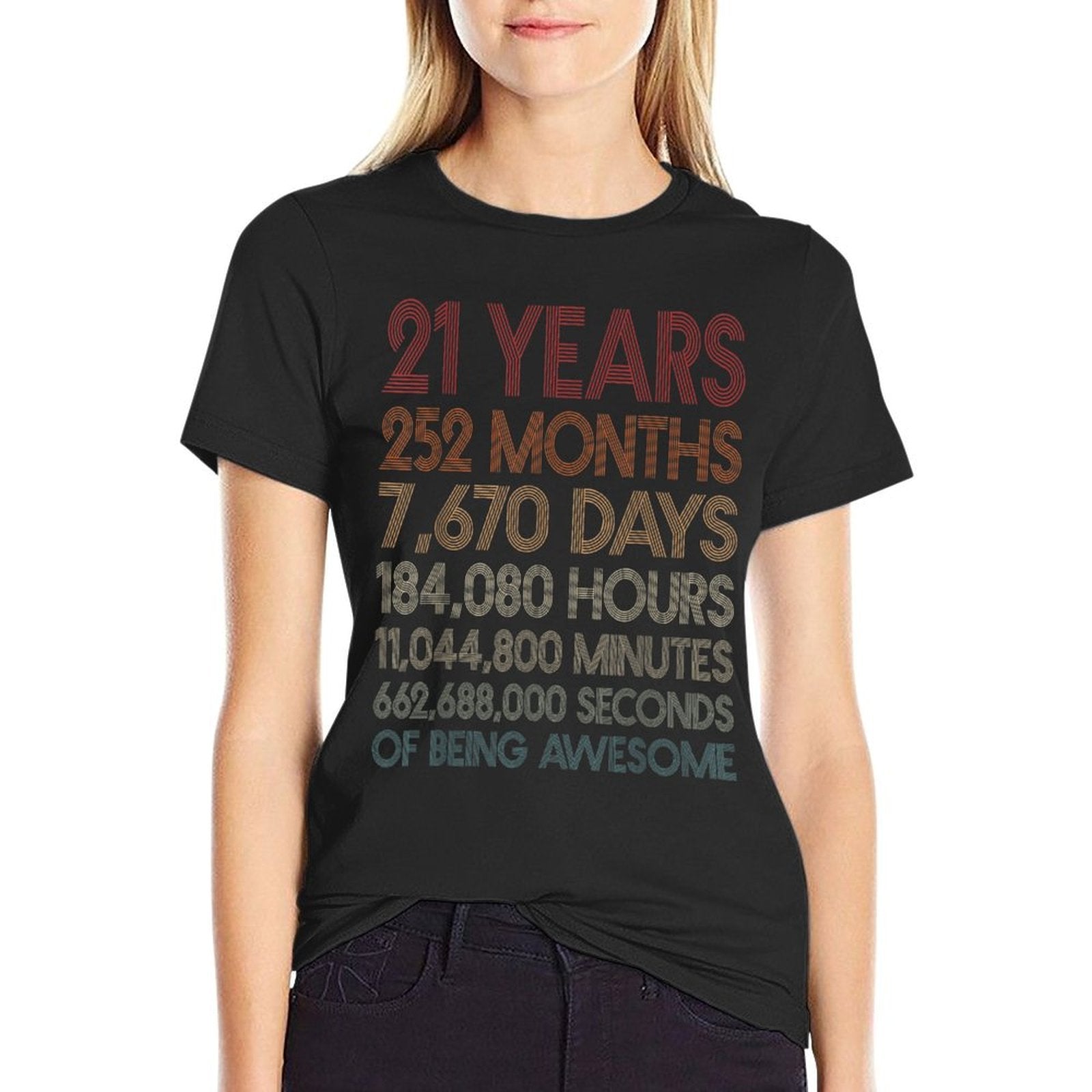 21 Years Of Being Awesome Boys And Girls 21st Birthday  Classic T-Shirt