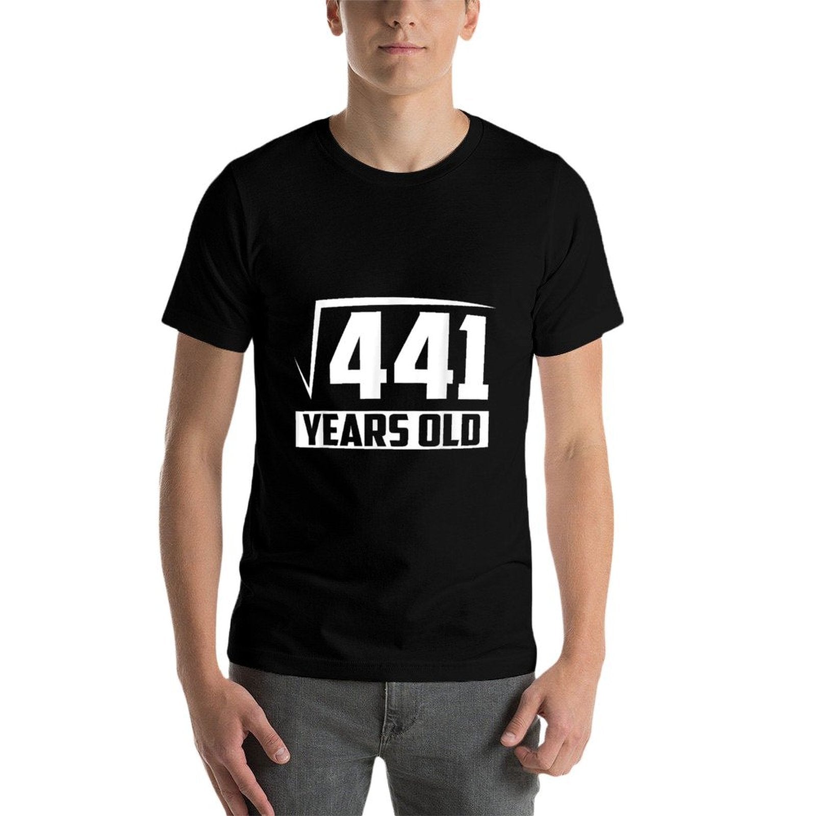 21 Years Old Square Root - Funny 21st Birthday Gift  Moisture-wicking T-Shirt