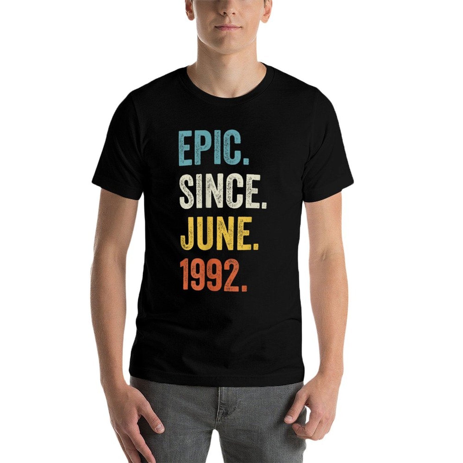 30 Years Old Epic Since June 1992 30th Birthday  Graphic-printed T-Shirt