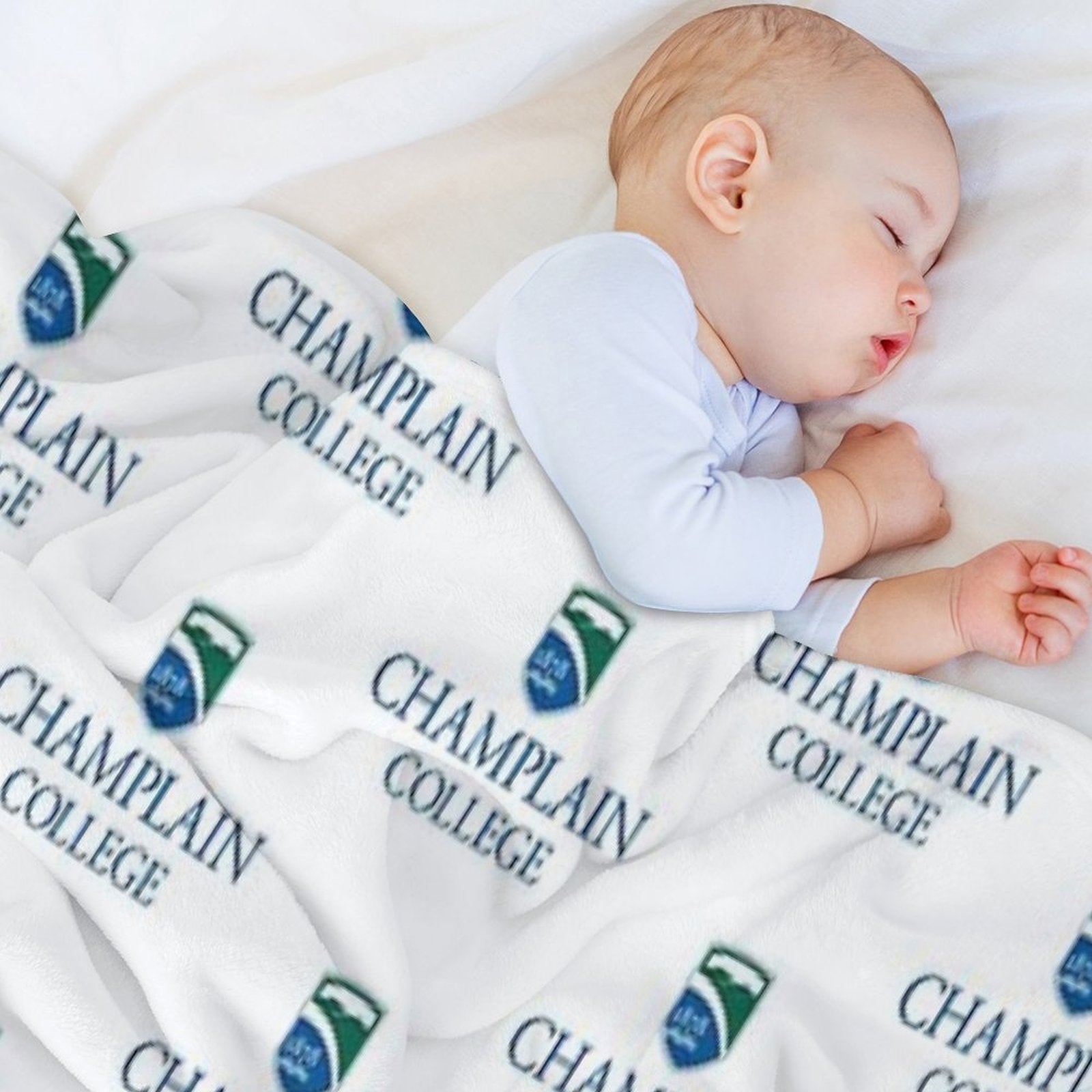 Champlain College Comfort Throw Blanket