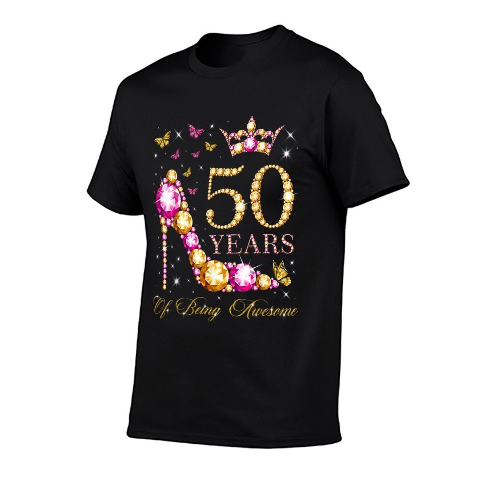 50 Years Of Being Awesome 50 Years Old 50th Birthday  Summer-ready Fabric T-Shirt
