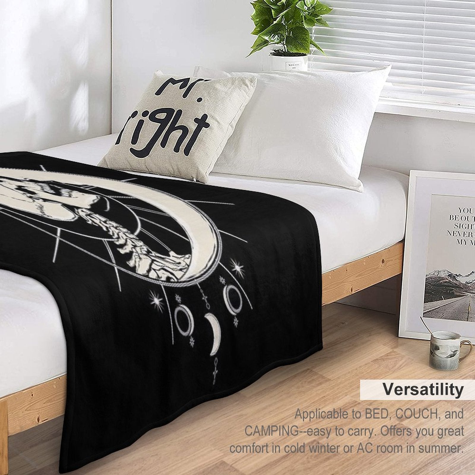 Kissed by The Moonlight Shrink-resistant Throw Blanket